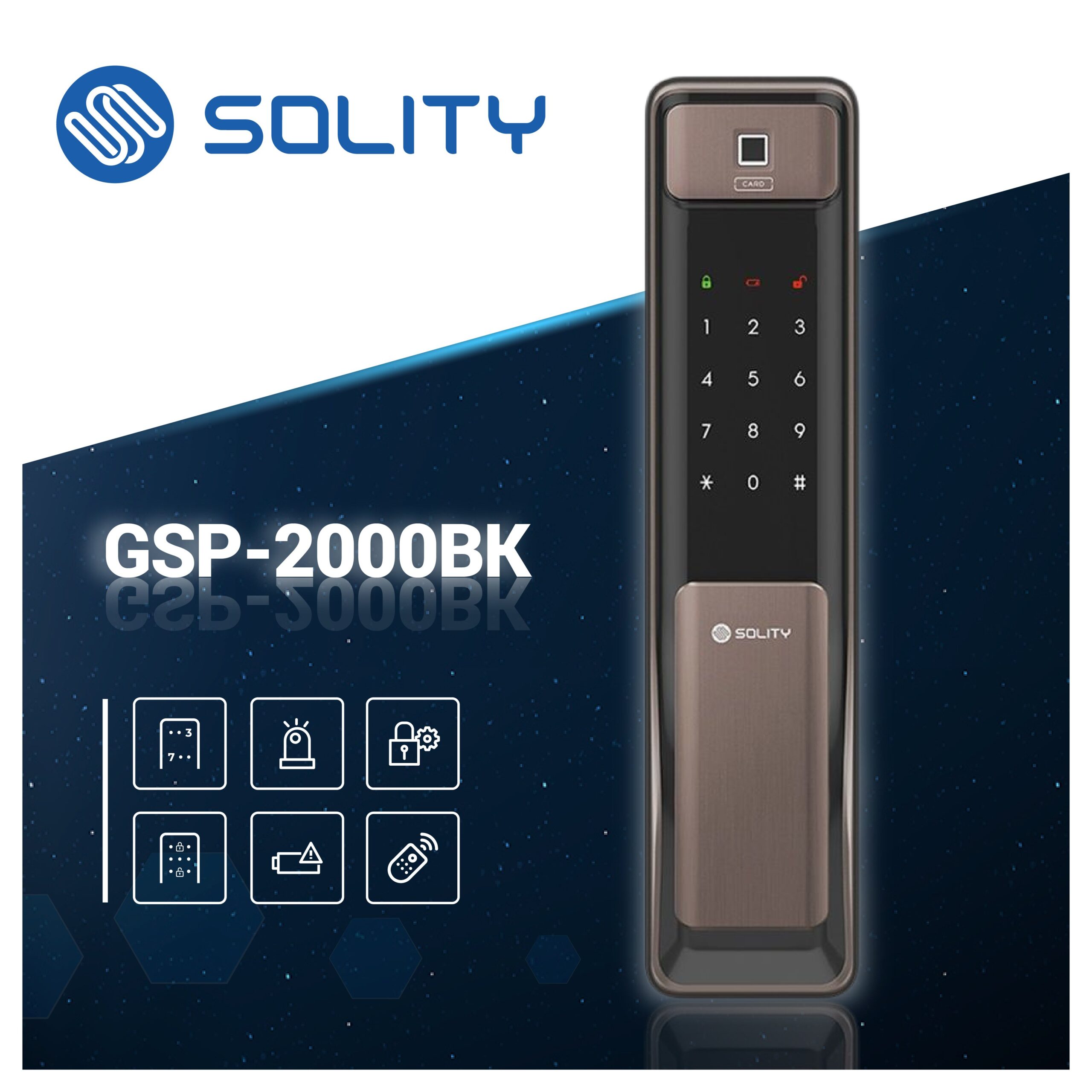 Khoá cửa vân tay Solity