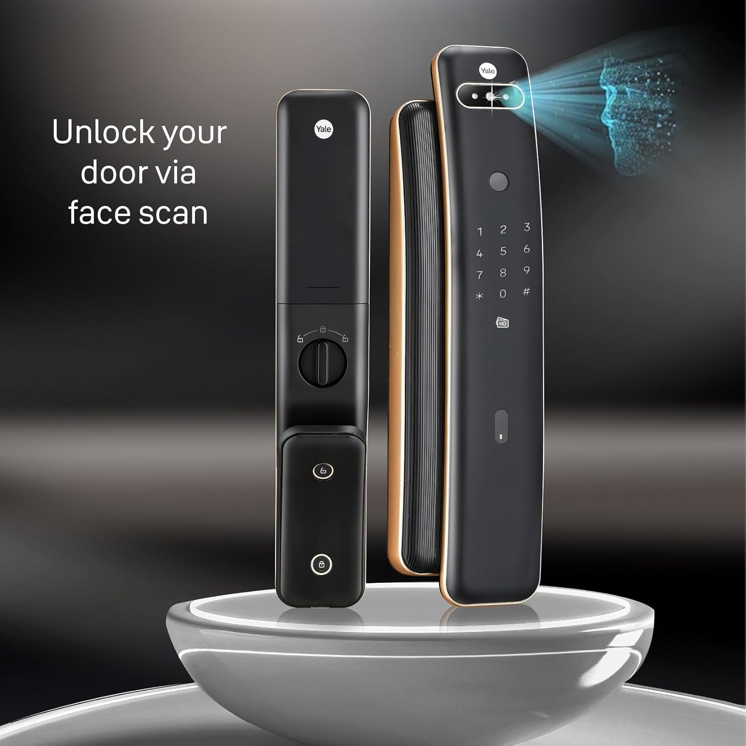Khoa khuon mat Yale luna pro plus 5