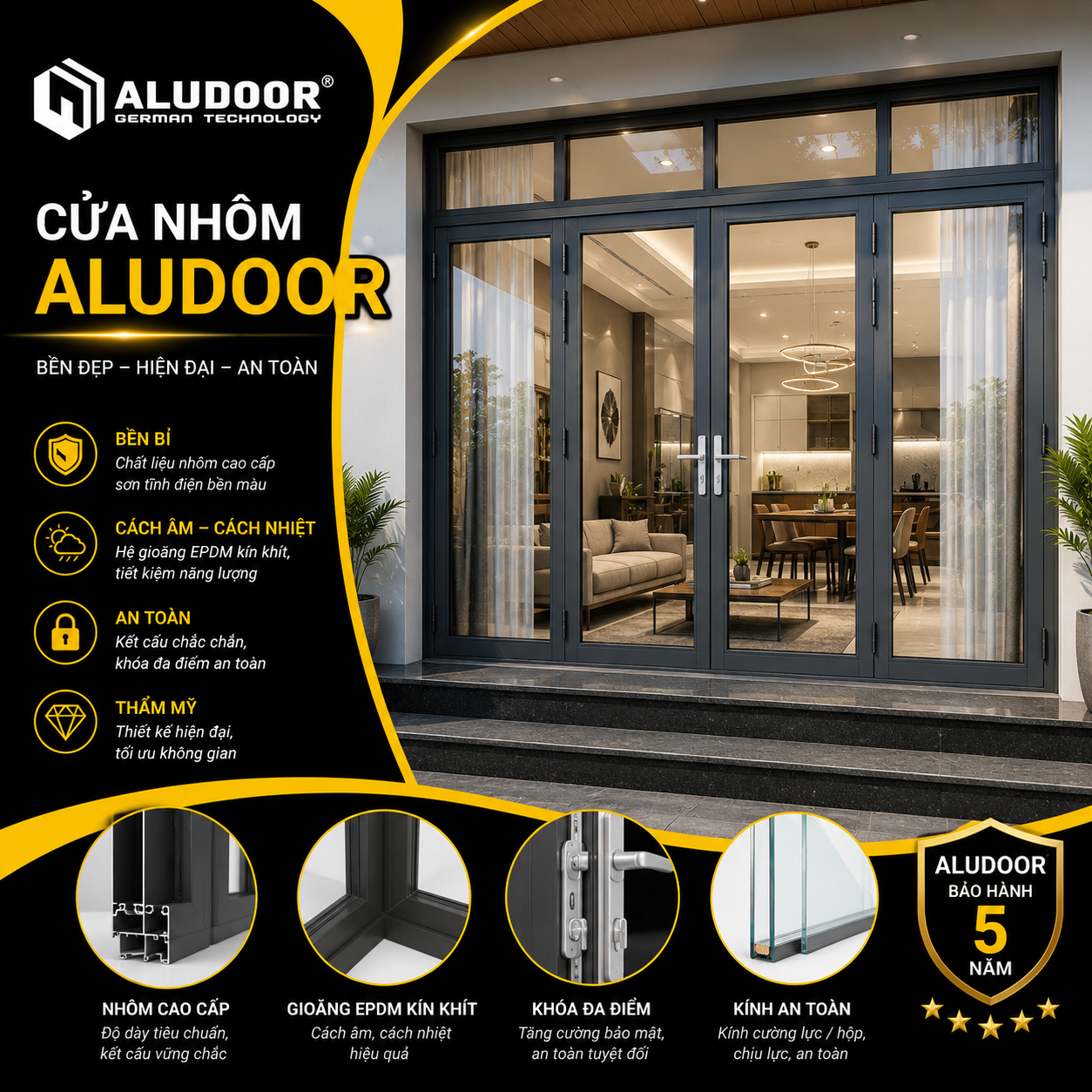 Cua nhom Aludoor
